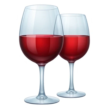 Red wine glass
 sticker