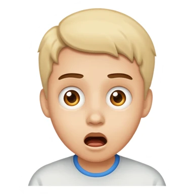 Shocked face sticker