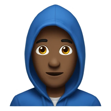 The man in the blue hood sticker