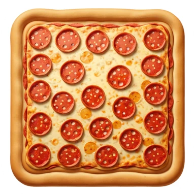 square pepperoni pizz sticker