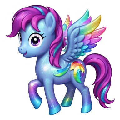 My Little Pony logo sparkly sticker