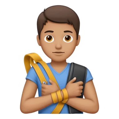 I want an emoji of someone with their right arm in a sling sticker