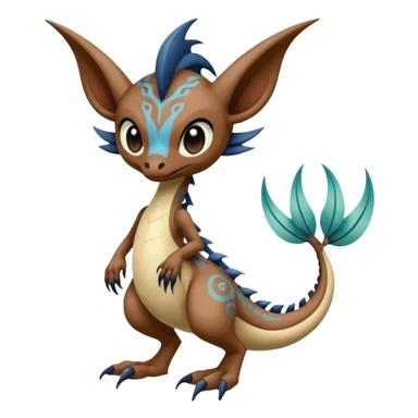 Tropical tribal tattooed master insane creepy saner monsterous Meloetta-Sergal-Cresselia-Palkia-Stitch-Fakémon-creature-hybrid sticker