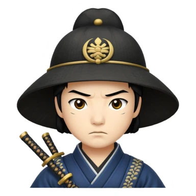 samurai only hat sticker