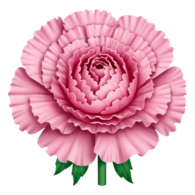 Pink carnation emojis sticker