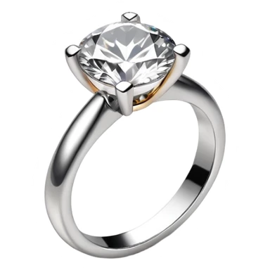 glitter white diamond married ring sticker