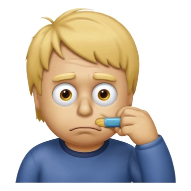ralph wiggum nose picking sticker