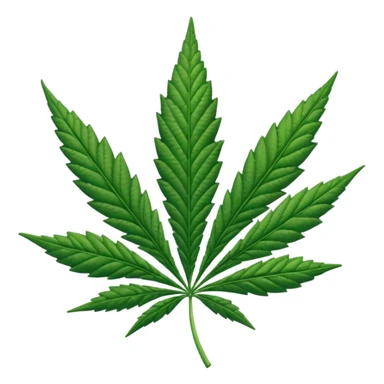 Weed emoji sticker