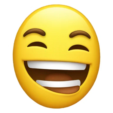 Yellow emoji awkward laughing sticker