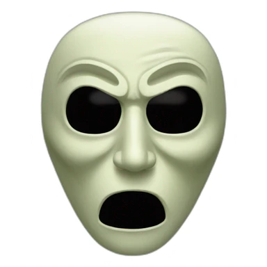 The mask of scream sticker