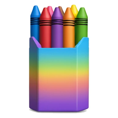 Crayon Box with 6 Crayons Inside sticker