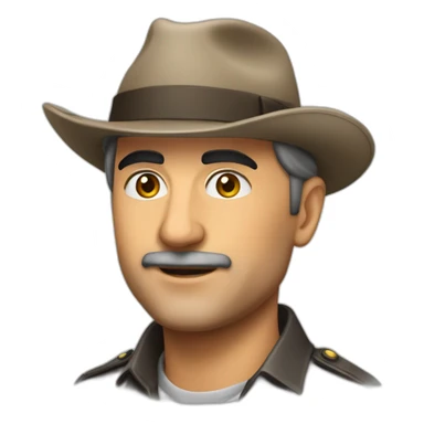 Ahmet orhan Yener with hat sticker