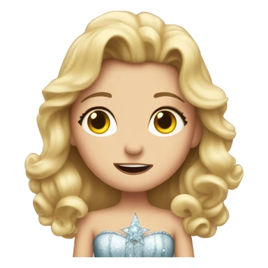 Glinda from Wicked movie crying  sticker