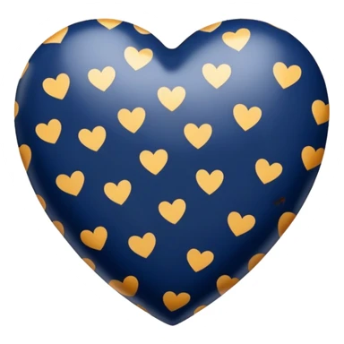 Navy Blue heart with a little bit lighter cheetah print  sticker