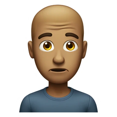 Skeptical face with rolling eyes sticker