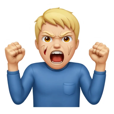 SCREAMING IN RAGE sticker