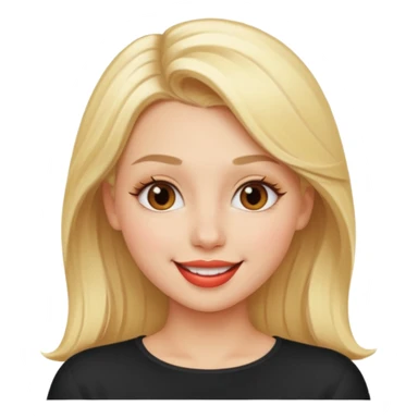 hot blonde girl kissing the camera sticker