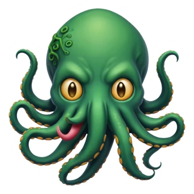 Cthulhu blowing a kiss sticker