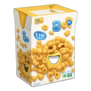 cereal box sticker