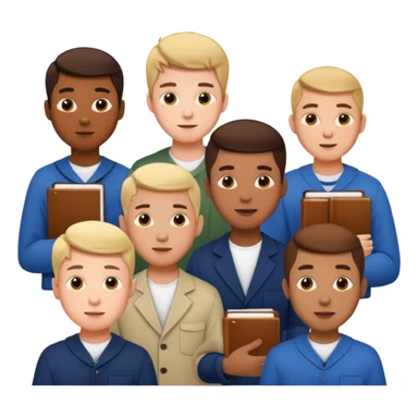 student(men) who is studying English  sticker