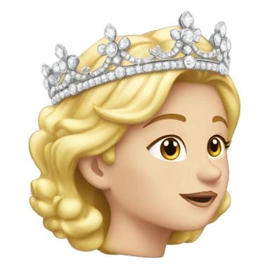 dainty jeweled british diamond tiara no person sticker