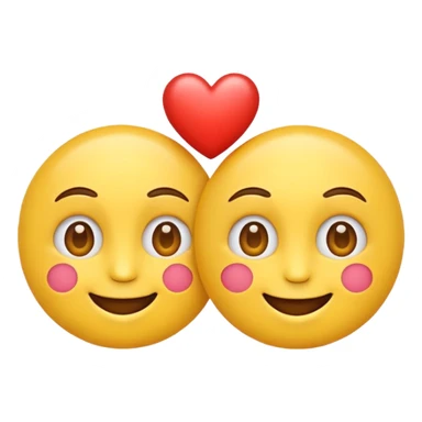Emoji in love sticker
