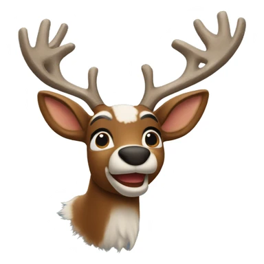 Rudolph the red nosed reindeer from the movie sticker