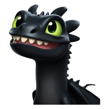Toothless, the dragon from how to train your dragon sticker