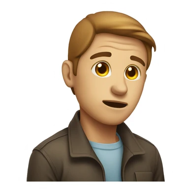 Person with eye twitching  sticker