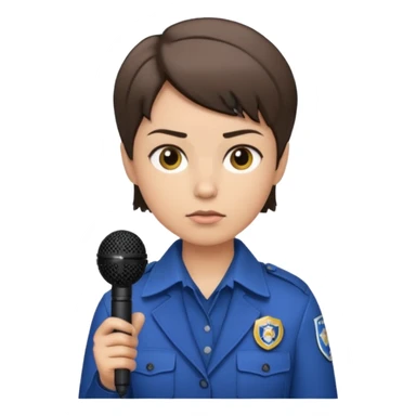 field reporter from News channel sticker