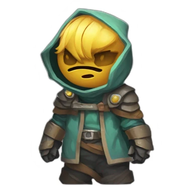 character scifi roguelike rpg style inspired by slay the spire digital art sticker