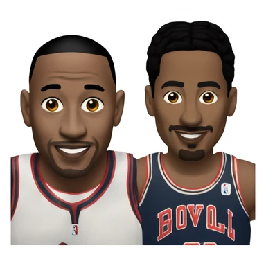 michel jordan and Pippen sticker