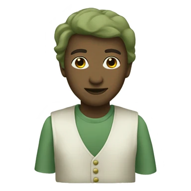 Sage green heart emoji  sticker