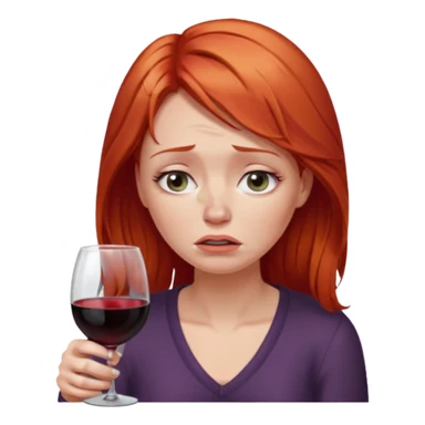 Drinking crying make lawyer light red hair  sticker