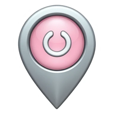 light pink location pin sticker
