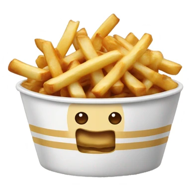 Potine qui mange du poutine  sticker