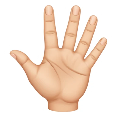 A finger pointing to a hand with three fingers up. make the finger point to the base knuckle of the three fingers that are up sticker