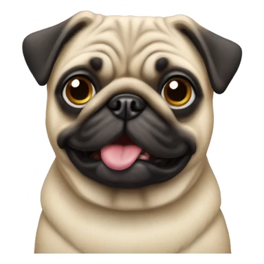 Pug dog sticker