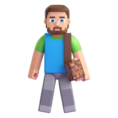 Minecraft Steve character sticker