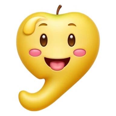 A playful yellow emoji character in official Apple iOS emoji style: smooth gradients, glossy lighting, rounded soft edges, simple facial features, high-resolution 3D-rendered look. The emoji is holding a raised leg and making a silly tongue-out expression. Transparent background. sticker