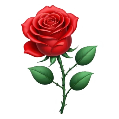 metal rose, without green leaves, just flower sticker