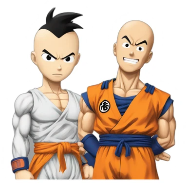 Saitama vs goku sticker