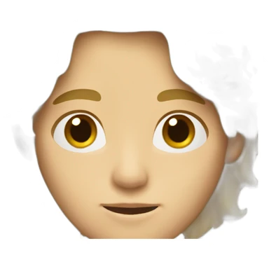 A brown blond hair boy with nice jaw line and break nose  sticker