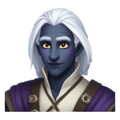 Drow bard dnd smug look sticker