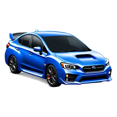 Blue subaru wrx going home fast sticker
