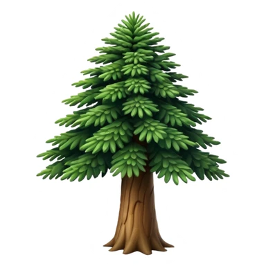 A Brazilian araucaria tree with extended branches sticker