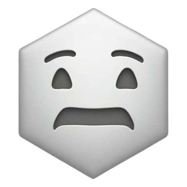 hexagonal emoji greeting sticker