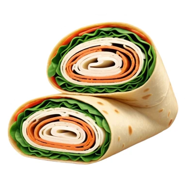 Turkey cream cheese spinach wrap sticker