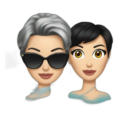 kris jenner on finding kim's lost earrings in the water sticker