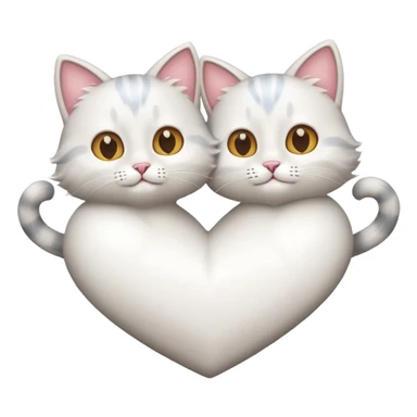 coeur et chats sticker